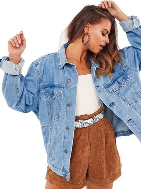 Jean Jacket Denim Coat- Light Blue Wash